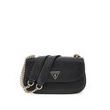 Bolso Bandolera Daryna con Solapa Negro Bolso Bandolera Daryna con Solapa Negro